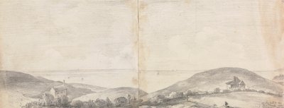 1820 年 4 月、ヘイスティングス近くの養魚池への道 作： Capt. Thomas Hastings
