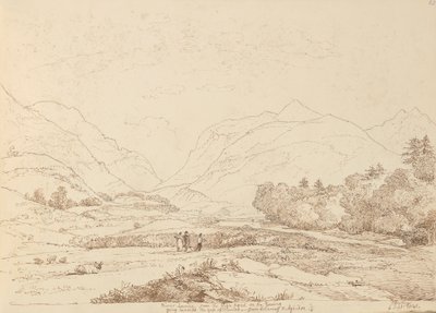 1841 年 9 月 6 日、キラーニーとアガドーからのハイ ロードからのローン川 作： Capt. Thomas Hastings