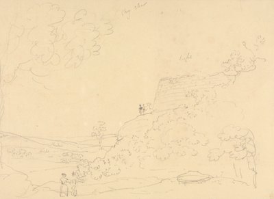 ヒルサイド バスティオンのスケッチ、ワイト島 作： Capt. Thomas Hastings