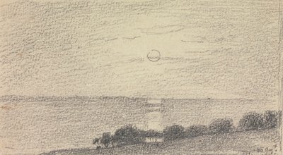 Esboço de um sol baixo sobre o mar, 20 de agosto de 1826 作： Capt. Thomas Hastings