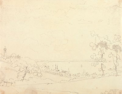 1826 年 7 月 8 日、ベイリー夫人のウェスト カウズ 作： Capt. Thomas Hastings