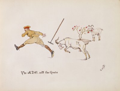 ADCとヤギ、Ladysmith of Ladysmith、1900年 作： Captain Clive Dixon