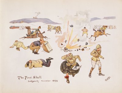 最初のシェル、レディスミス、1899年、レディスミスのリーグ選手、1900年 作： Captain Clive Dixon