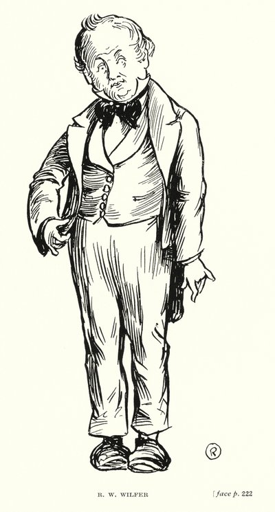 ディケンズのキャラクターR・W・ウィルファー（リトグラフ 作： Captain Edward Henry Handley Read
