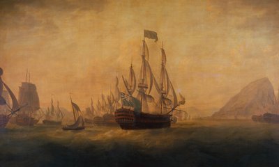 ロード・ハウ提督によるジブラルタルの救済 作： Captain William Elliott