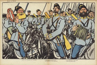 ルーベス大統領、ロシア訪問、ル・リールの挿絵 作： Caran d Ache