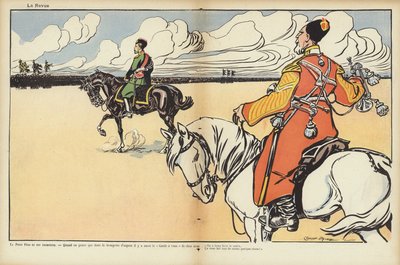 ルーベス大統領、ロシア訪問、ル・リールの挿絵 作： Caran d Ache