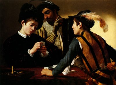 カードシャープ 作： Michelangelo Merisi Caravaggio