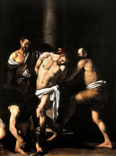 キリストのむち打ち 作： Michelangelo Merisi da  Caravaggio