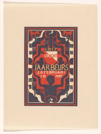 Jaarbeurs Utrecht 1917 のお知らせ 作： Carel Adolph Lion Cachet