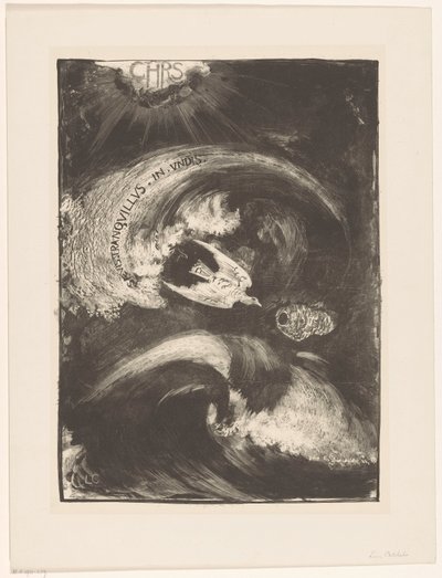 嵐の中の鳩 作： Carel Adolph Lion Cachet