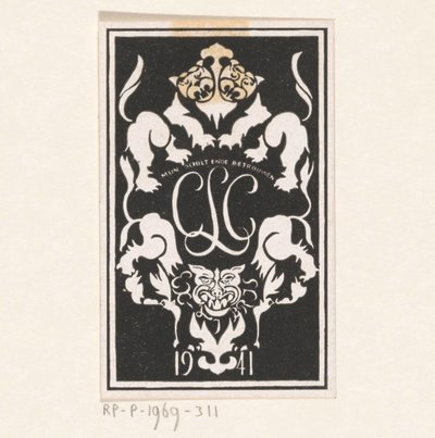 Carel Lion Cachet の Ex libris 作： Carel Adolph Lion Cachet
