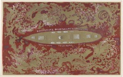 Koninklijke Paketvaart Maatschappij のビネットのデザイン 作： Carel Adolph Lion Cachet