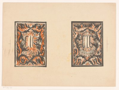Carel Lion Cachet の 2 つの旧蔵書 作： Carel Adolph Lion Cachet