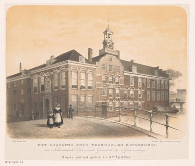 ハーグのディーコン老人女性と子供の家 1860 年 4 月 17 日にハーグの Nederduitsche Hervormde Gemeente の Diaconie Old Women and Children