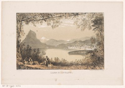 ルガーノ湖の眺め Lago di Lugano (オブジェクトのタイトル) 作： Carel Christiaan Antony Last