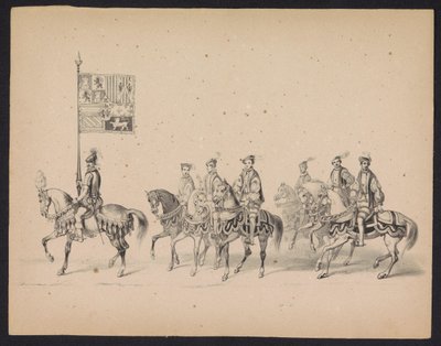 ユトレヒトの学生の仮面舞踏会、1846年（プレート15） 1549 年 10 月 3 日、1846 年 6 月 17 日に H.H. ユトレヒトの学生 作： Carel Christiaan Antony Last