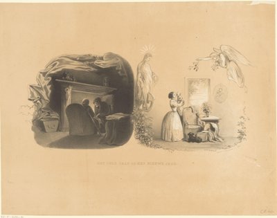 2人の老人と子供を持つ母親が描いた大晦日 旧正月（対象タイトル） 作： Carel Christiaan Antony Last