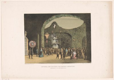 アムステルダムのフラスカーティのホール 1855 Frascatiの訪問者に提供されるお土産。 アムステルダム 1855 年 9 月 9 ～ 24 日 (オブジェクトのタイトル) 作： Carel Christiaan Antony Last