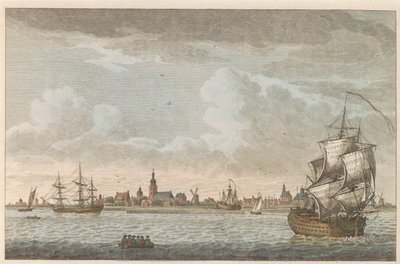 ホールンの眺め、1790年頃 ホールンの街の眺め / Vue dela Ville de Horn, situee sur le bord du Zuiderzee (オブジェクトのタイトル) 作： Carel Frederik Bendorp (I)
