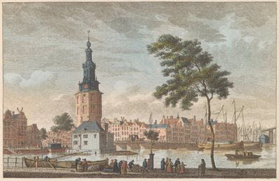1790年頃、アムステルダムのMontelbaanstoren アムステルダムのモン・アルバン塔 / Tour du Mont Alban à Amsterdam (オブジェクトのタイトル) 作： Carel Frederik Bendorp (I)