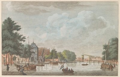 1790年頃、ハールレムのスパーネ Het Binnen Spaarne in Haarlem / Riviere this Spare interior à Haarlem (オブジェクトのタイトル) 作： Carel Frederik Bendorp (I)