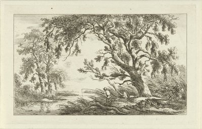 川の風景の中の漁師 風景 (a-f) (連載タイトル) 作： Carel Lodewijk Hansen
