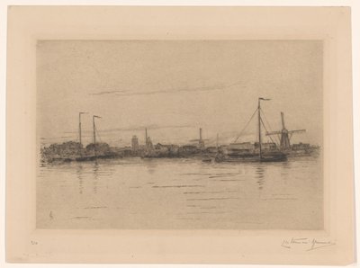 ドルドレヒトの眺め 作： Carel Nicolaas Storm van 