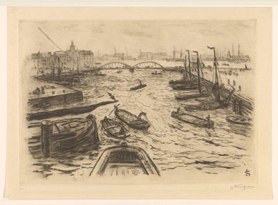 ハーバー ビュー 作： Carel Nicolaas Storm van 