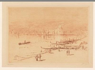 ベニスのウォーカーと岸壁 作： Carel Nicolaas Storm van 