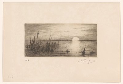 夕日 作： Carel Nicolaas Storm van 
