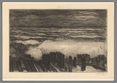 波の高い海 作： Carel Nicolaas Storm van 