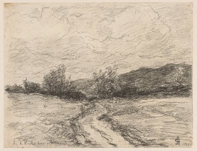 Elswout 近くの砂丘を通る森の小道 Elswout Vinkenbaanで（オブジェクトのタイトル） 作： Carel Nicolaas Storm van 