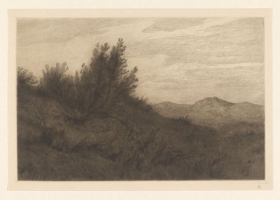 砂丘の風景 Les dunes à Zandvoort (原題) 作： Carel Nicolaas Storm van 