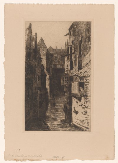 ドルドレヒトの運河 Oude Gracht in Dordrecht (オブジェクトのタイトル) 作： Carel Nicolaas Storm van 