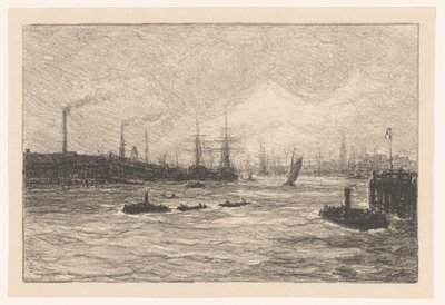 ハンブルク港 作： Carel Nicolaas Storm van 