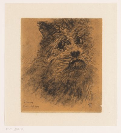 犬のジミーの肖像研究 作： Carel Nicolaas Storm van 
