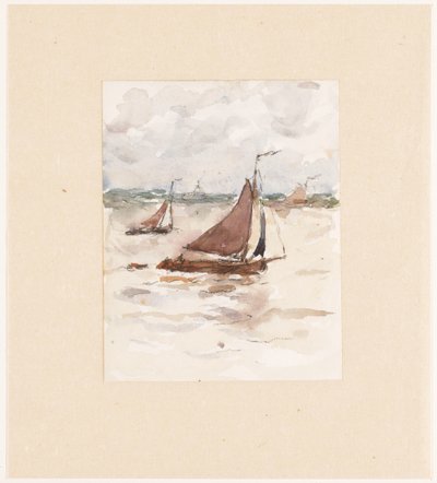 スヘルデの帆船 作： Carel Nicolaas Storm van 