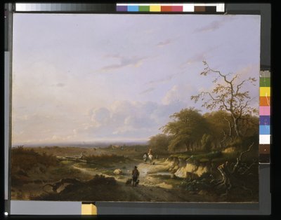 風景》1655年頃（油彩・パネル） 作： Carel de Cauwer