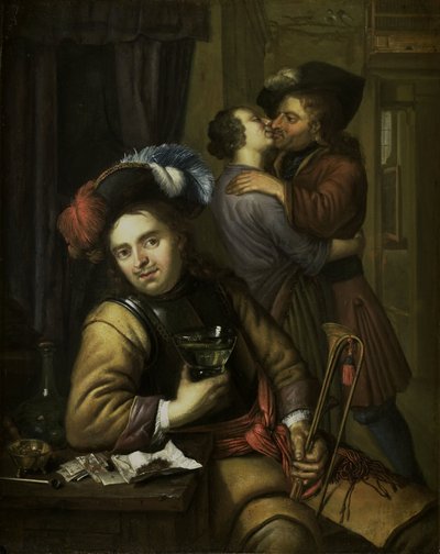 兵士のシーン 作： Carel de Moor (II) (attributed to)