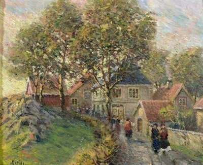 ドローバックの秋（キャンバスに油彩） 作： Carl Edvard Diriks
