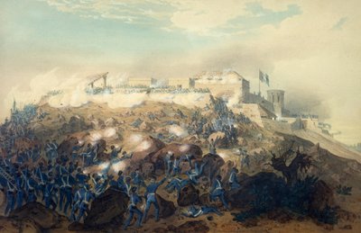 米軍によるチャプルテペック城襲撃、9月14日 作： Carl (after) Nebel