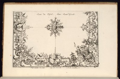 天井の4分の2、Nouveau Livre de Plafonds（新しい天井の本） 作： Carl Albert von Lespilliez
