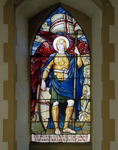 Betws Bledrws、St Bledrws、Shrigley＆Hunt（1873-1982）、Carl Almquist、St Michael、1887 作： Carl Almquist