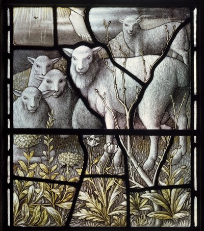 Over Wyresdale、クライストチャーチ、Shrigley＆Hunt（1873-1982）、Carl Almquist、The Shepherds Church、Shepherding、Sheep、18歳 作： Carl Almquist