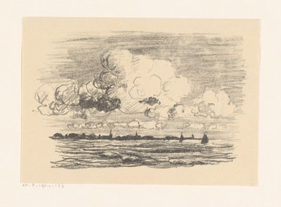 水上の雲 作： Carl August Breitenstein