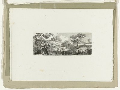 丘陵風景の中の小川の旅人 十六景（連載タイトル） 作： Carl August Lebschee