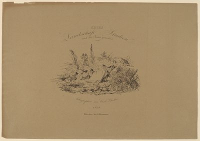 自然からの 6 つの風景研究 作： Carl August Lebschee