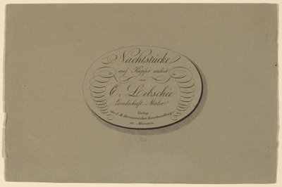 四夜の小品 作： Carl August Lebschee