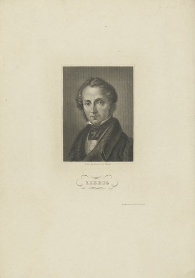 化学者Justus von Liebigの肖像c。 1840。 作： Carl Barth